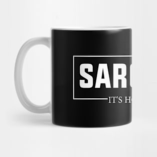 Hugging with a Smile Sarcasm It's How I Hug Funny Warmth Mug